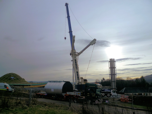 Cochran Boiler arriving at Macallan Cochran Boiler arriving at Macallan